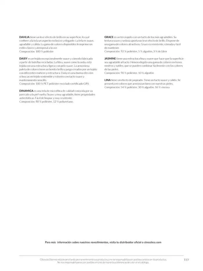 Catálogo de Catálogo Stressless 7 de marzo al 31 de agosto 2025 - Página 113