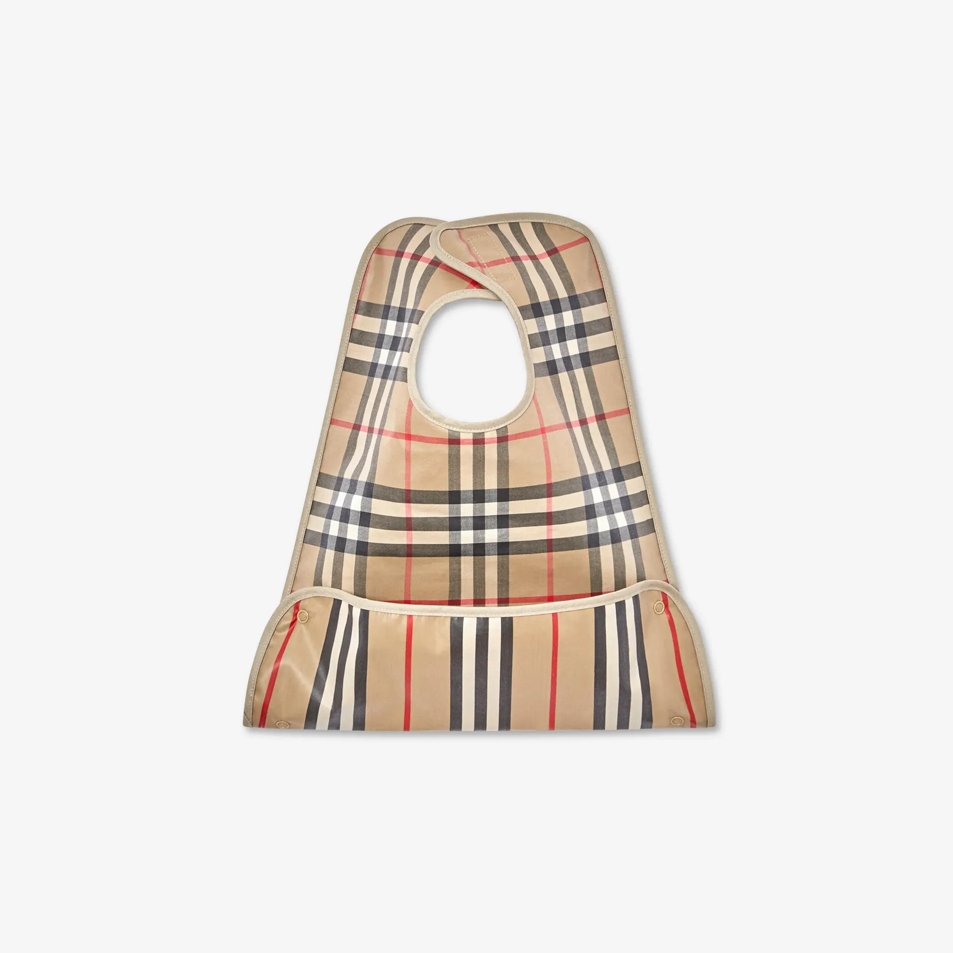 Babero impermeabilizado con rayas Icon Stripe y cuadros Vintage Checks