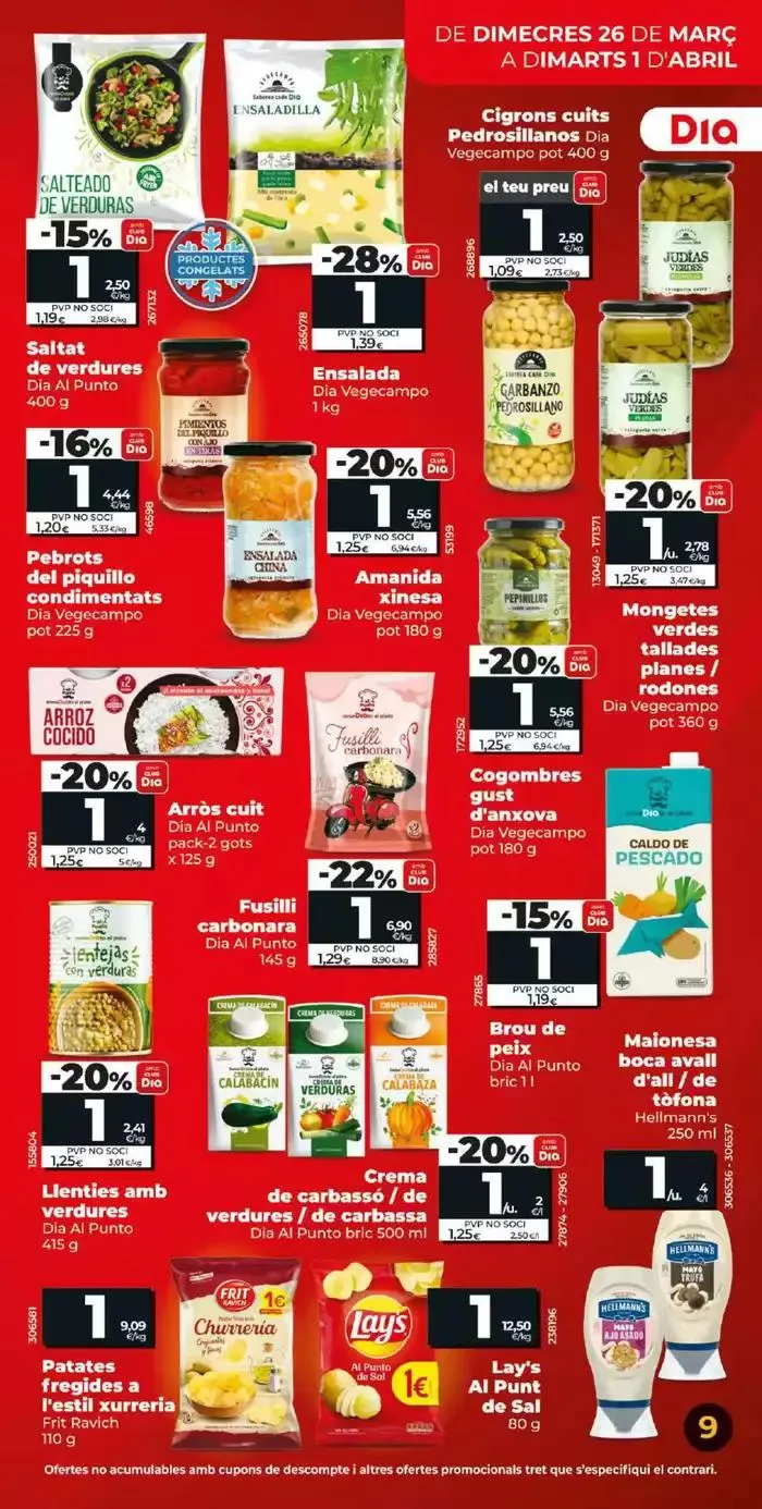 Catálogo de Més de 100 productes a 1€ del 26/03 a l’ 01/04  26 de marzo al 1 de abril 2025 - Página 9