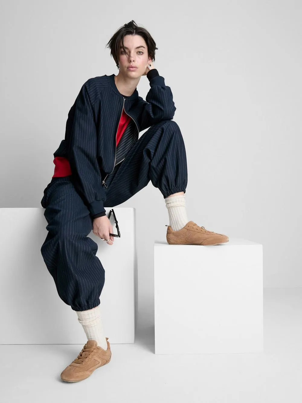 Pantalones bombachos con raya diplomática