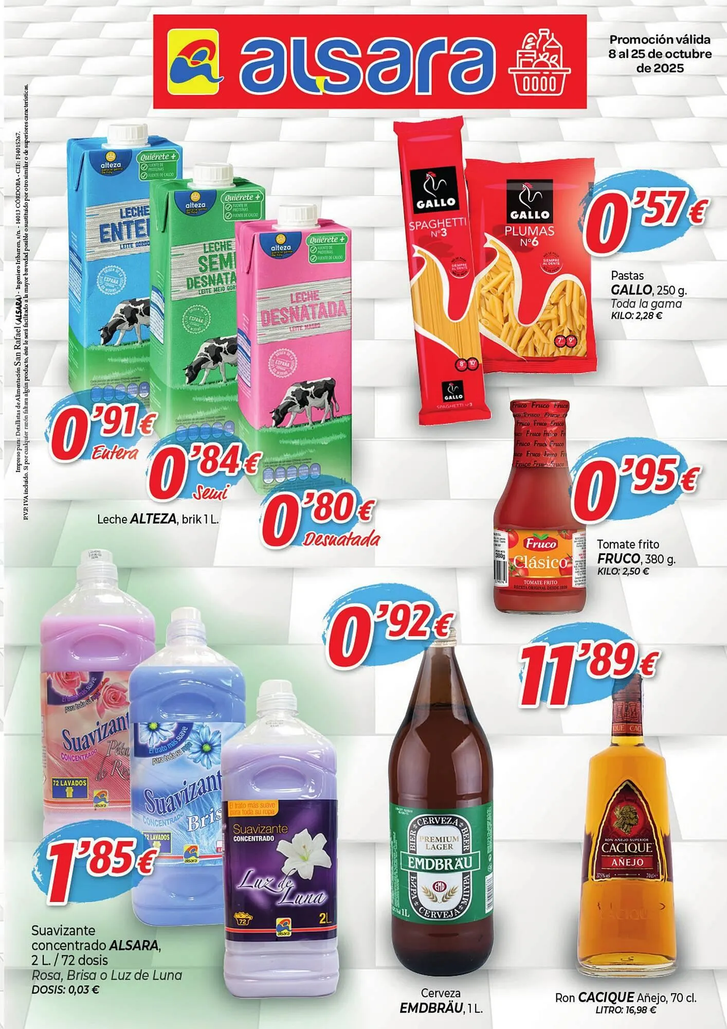 Catálogo de Folleto Alsara Supermercados 8 de octubre al 25 de octubre 2025 - Página 1