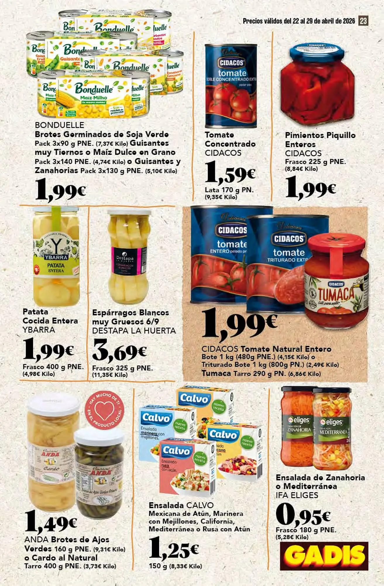 Catálogo de Folleto Gadis 22 de abril al 29 de abril 2026 - Página 23