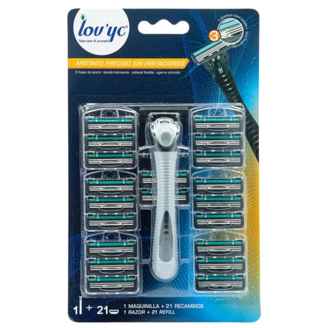 MAQUINILLA DE AFEITAR HOMBRE MANGO +21U