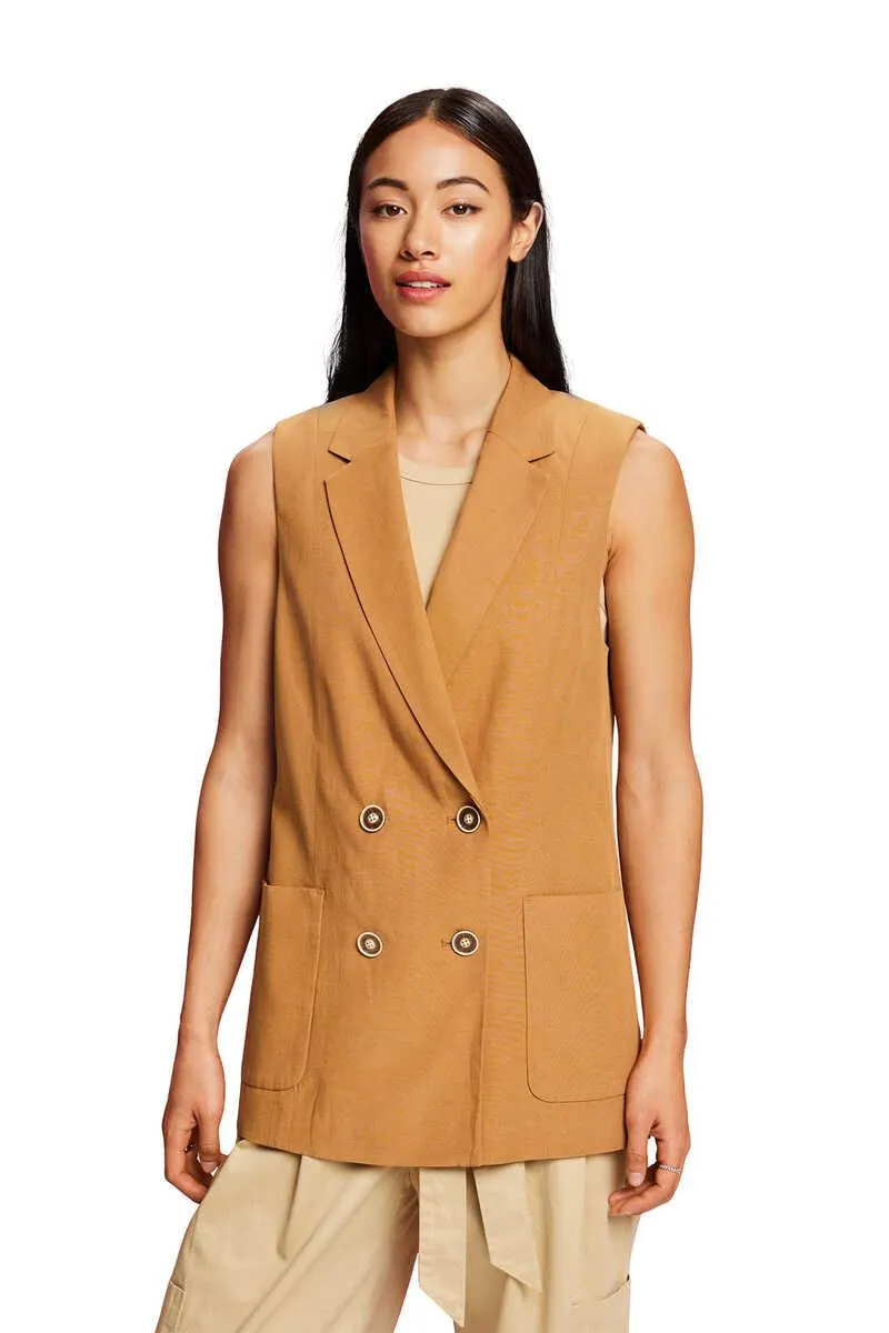 Chaleco cruzado TENCEL™ regular fit