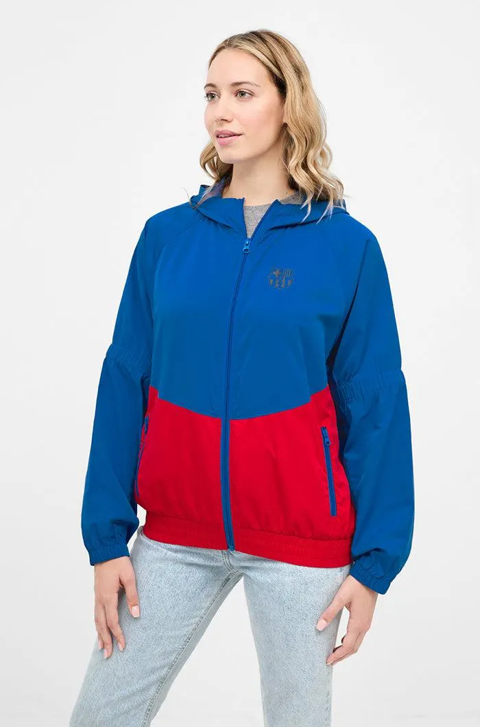 Chaqueta cortavientos bicolor Barça – Mujer