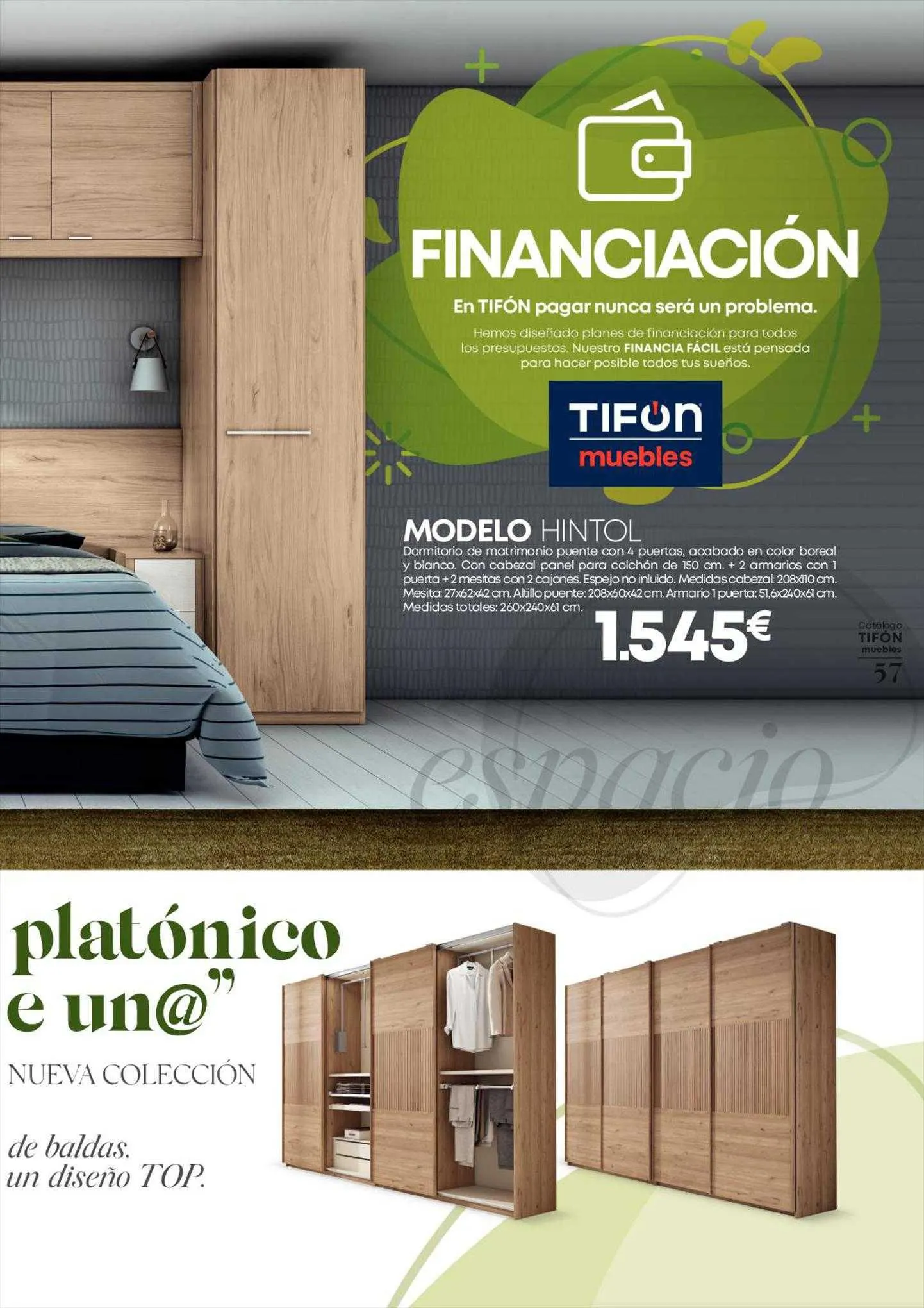 Catálogo de Tifon Hipermueble Folleto 25 de julio al 29 de febrero 2024 - Página 57