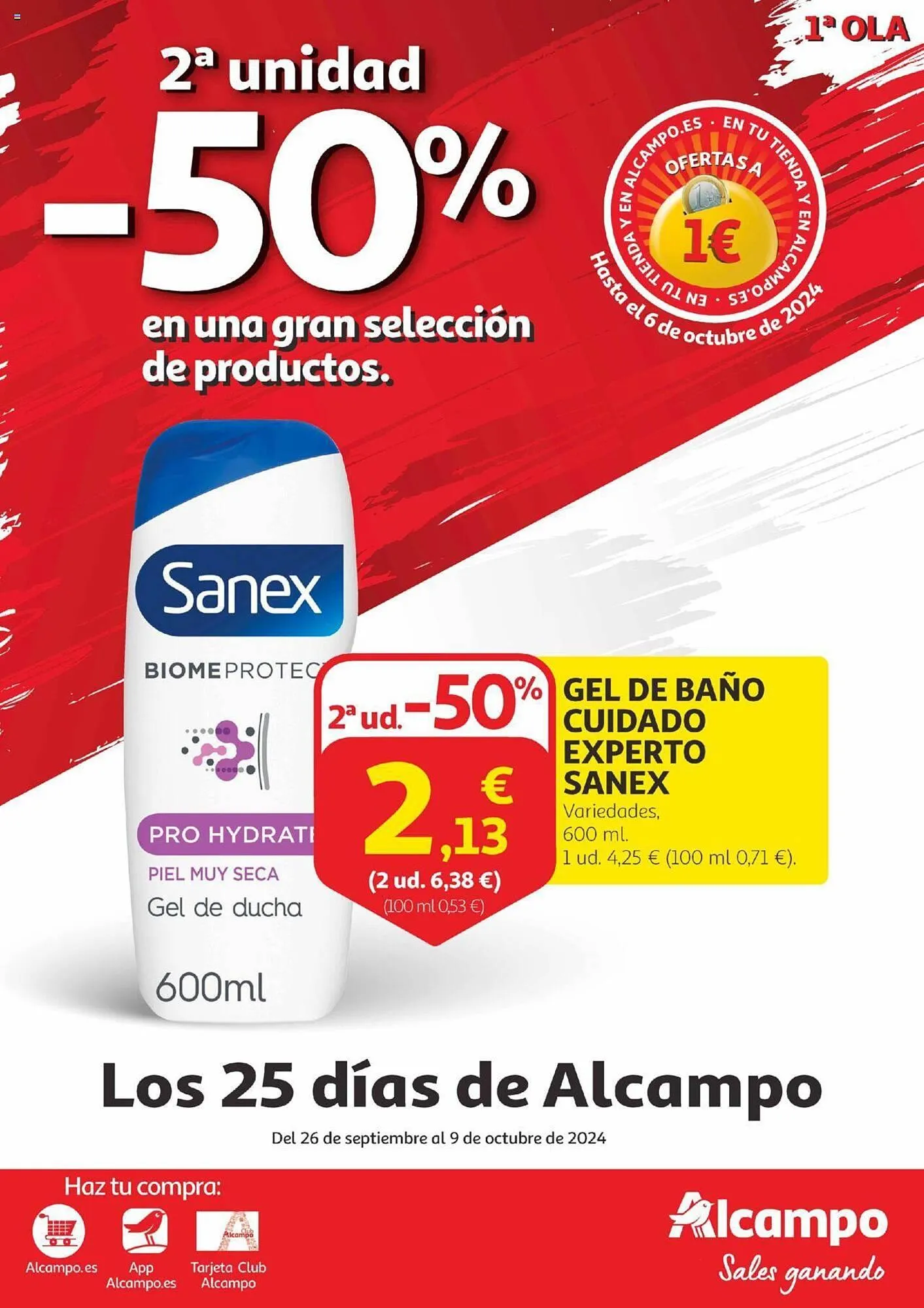 Catálogo de Folleto Alcampo 26 de septiembre al 9 de octubre 2024 - Página 1