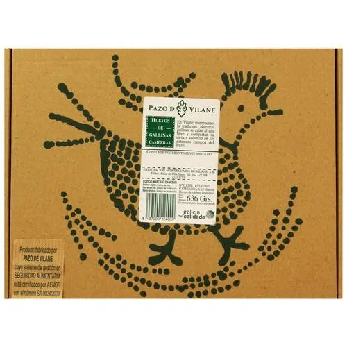 PAZO DE VILANE Huevos de gallinas camperas clase M y cat. A 12 uds.