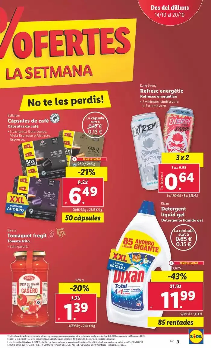 Catálogo de ¡Semana del superahorro Lidl Plus! 14 de octubre al 20 de octubre 2024 - Página 3