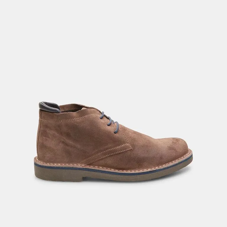 Botines De Cordones De Hombre De Ante