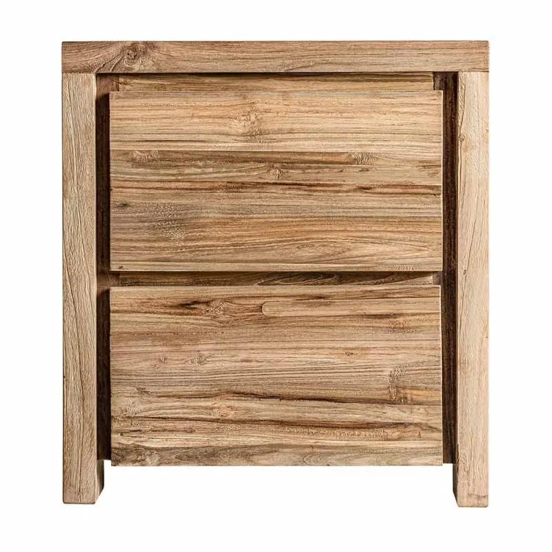 Lux recycled teak bedside table