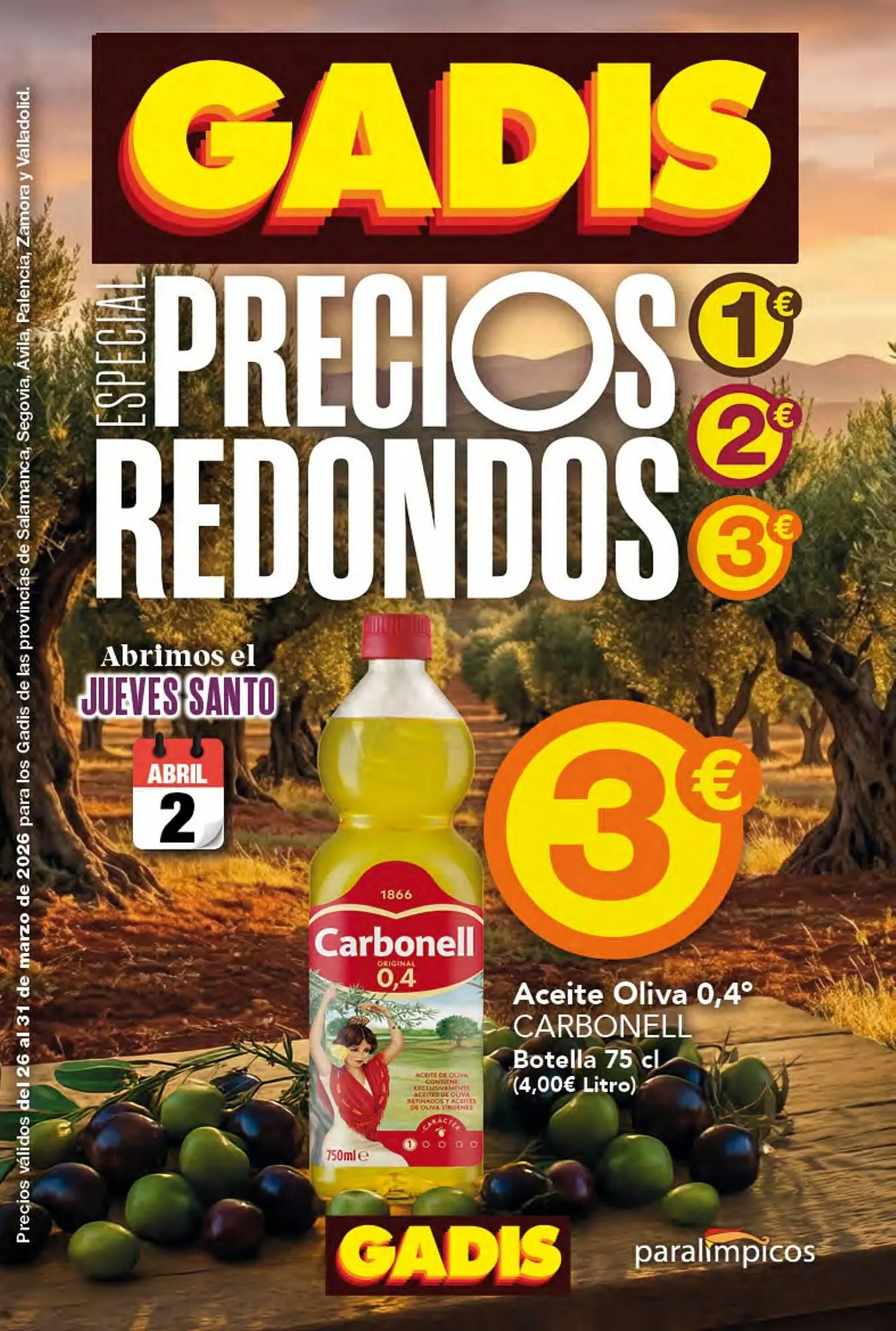 Catálogo de Folleto Gadis 26 de marzo al 31 de marzo 2026 - Página 1