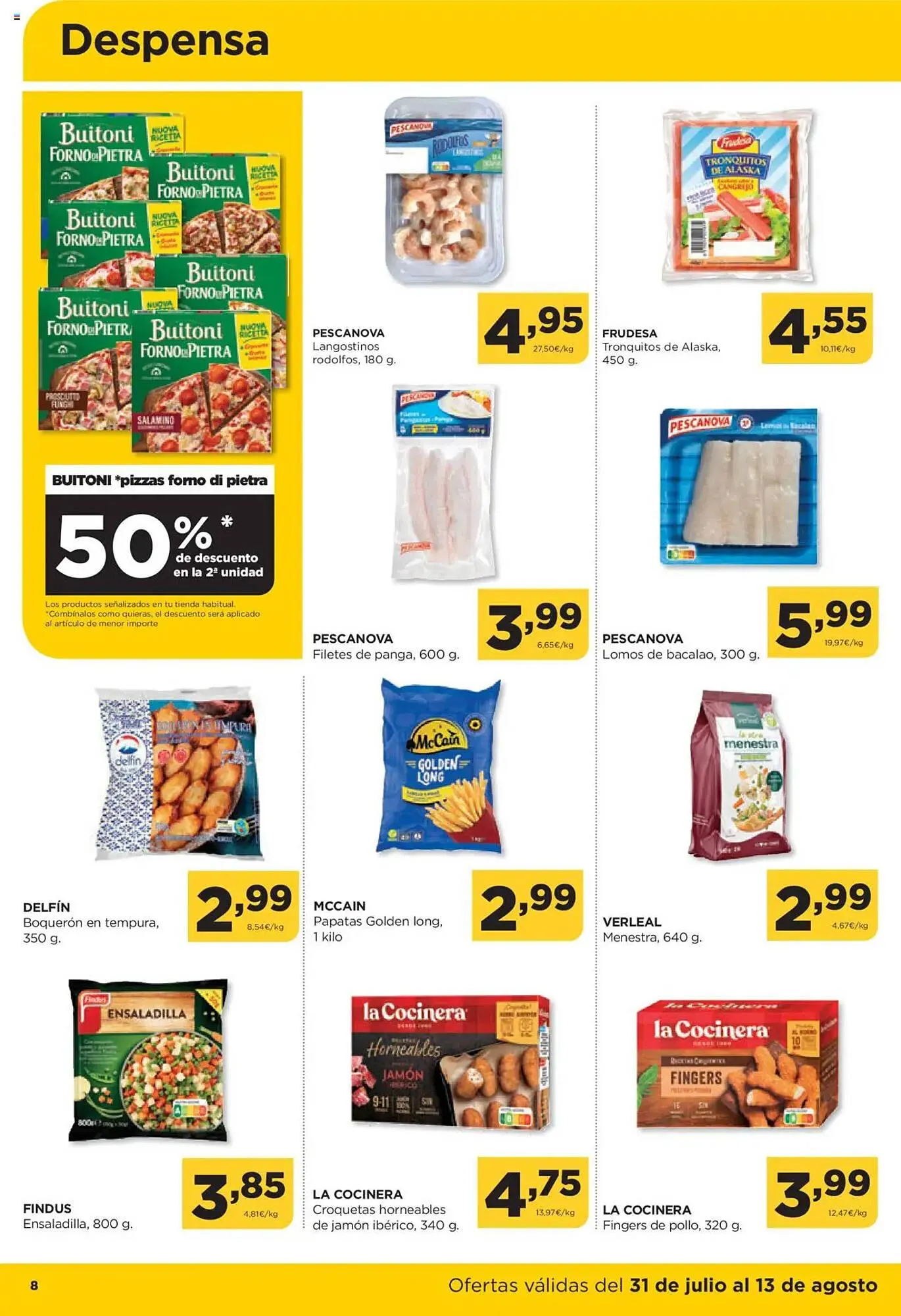 Catálogo de Folleto Alimerka 31 de julio al 13 de agosto 2025 - Página 8