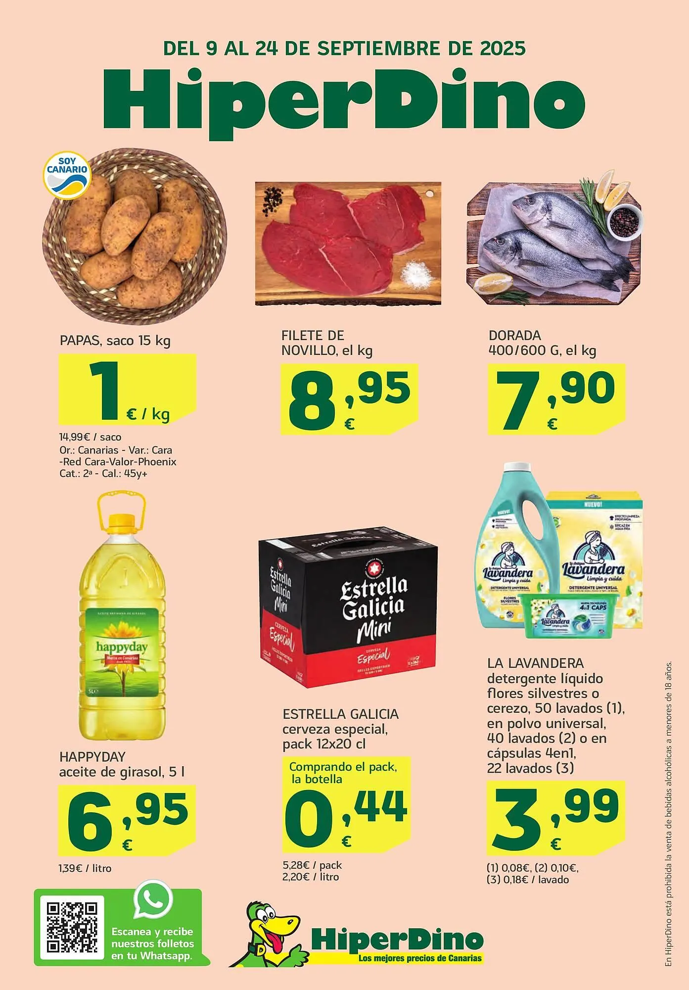 Catálogo de Folleto HiperDino 4 de septiembre al 24 de septiembre 2025 - Página 1