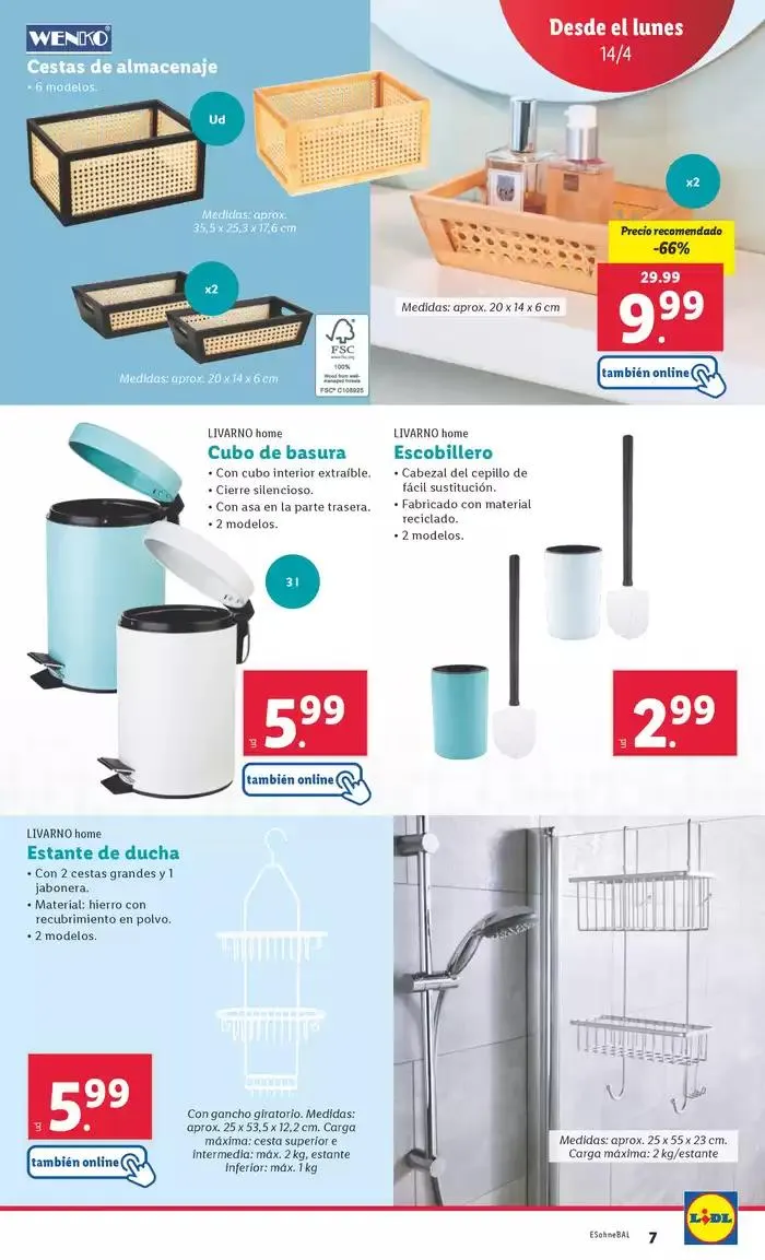 Catálogo de ¡Bazar Lidl! Ofertas válidas del 14/04 al 20/04 14 de abril al 20 de abril 2025 - Página 9