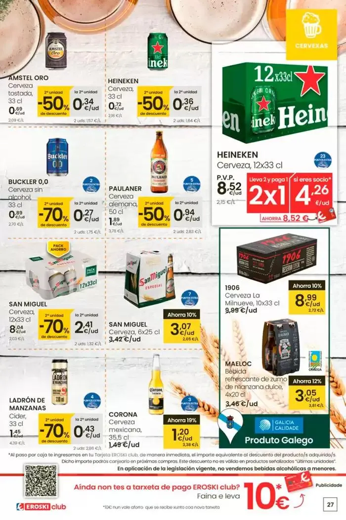 Catálogo de Sempre a bo prezo EROSKI 26 de septiembre al 8 de octubre 2024 - Página 27