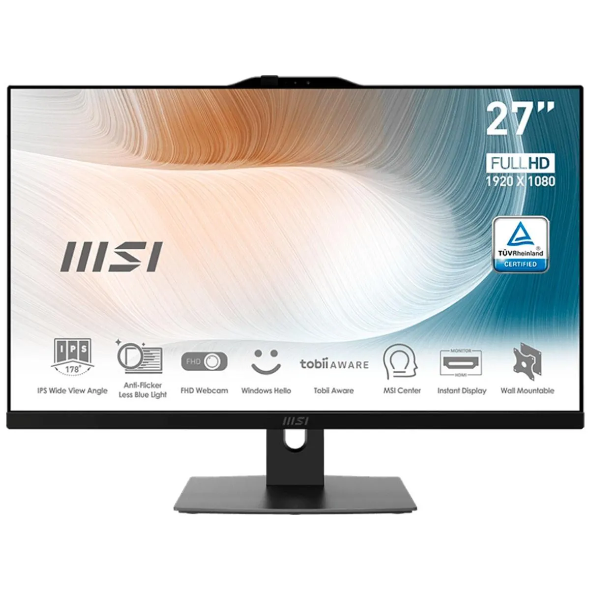 ORDENADOR MSI ALL IN ONE MODERN AM272P 12M DE 68,6CM (27'') AM272P-830ES i5 - 8GB - 512GB SSD