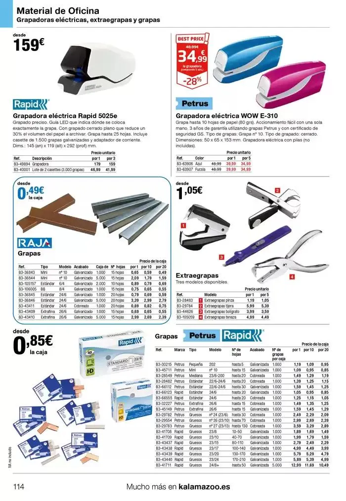 Catálogo de Staples Kalamazoo Catálogo General 9 de enero al 30 de septiembre 2025 - Página 114