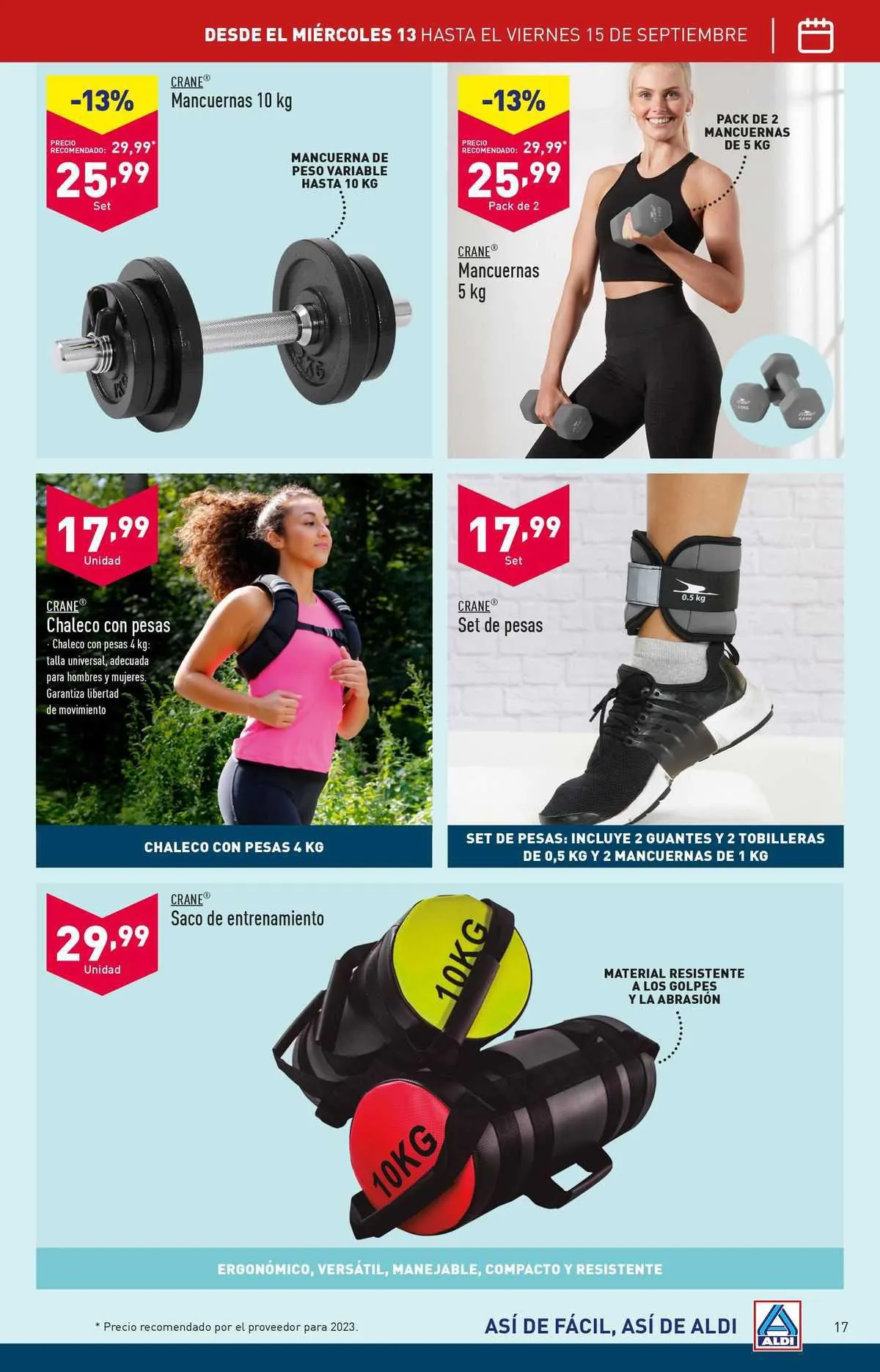 Catálogo de ALDI Folleto 12 de septiembre al 17 de septiembre 2023 - Página 17