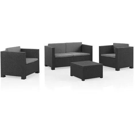 Conjunto de jardin Set Diva Confort SHAF Grafito