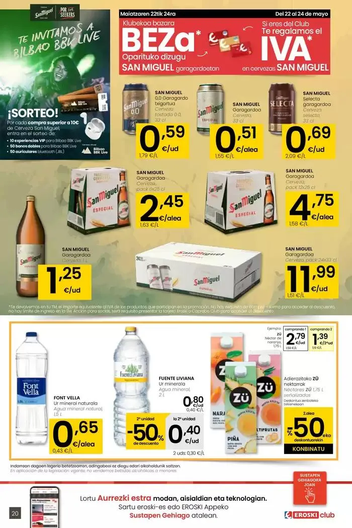 Catálogo de AUKERA OFERTA EROSKI CENTER 15 de mayo al 28 de mayo 2025 - Página 20