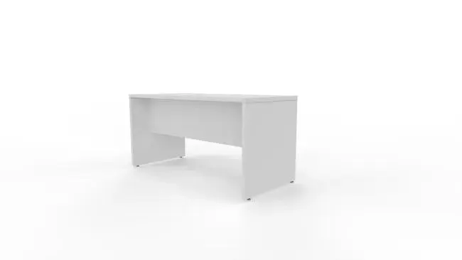 Mesa de escritorio de melamina New Pano blanco de 74x180x60cm