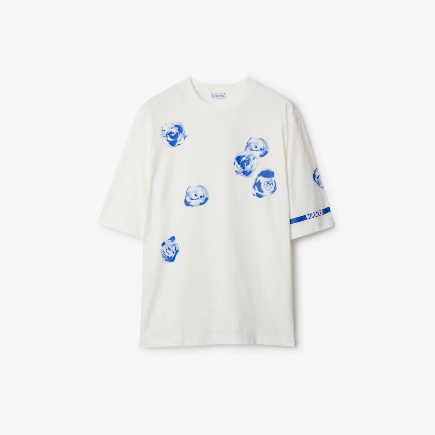 Camiseta en algodón con rosa