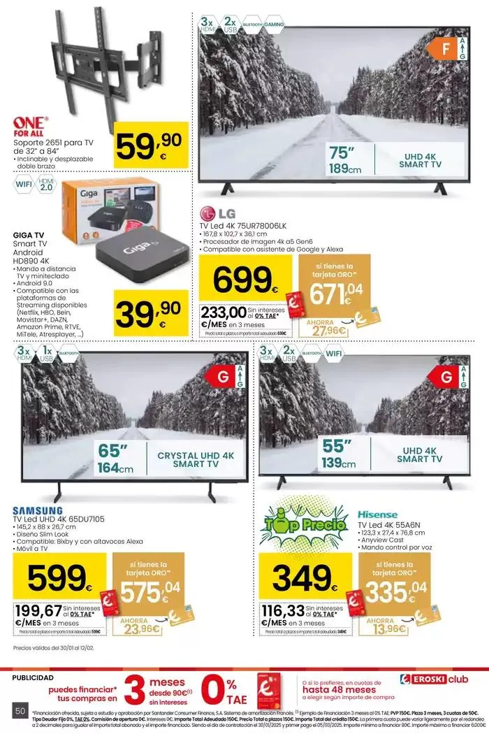 Catálogo de Más de 2000 productos, SIEMPRE A BUEN PRECIO HIPERMERCADOS EROSKI 30 de enero al 11 de febrero 2025 - Página 50