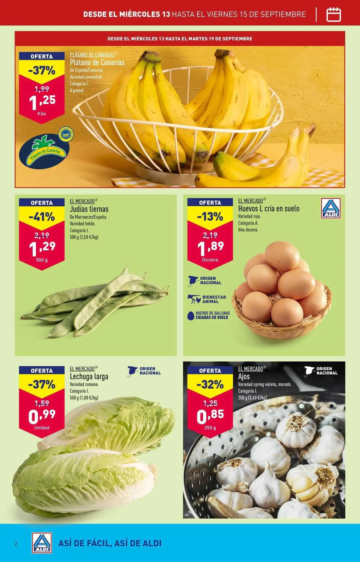 Catálogo de ALDI Folleto 12 de septiembre al 17 de septiembre 2023 - Página 2