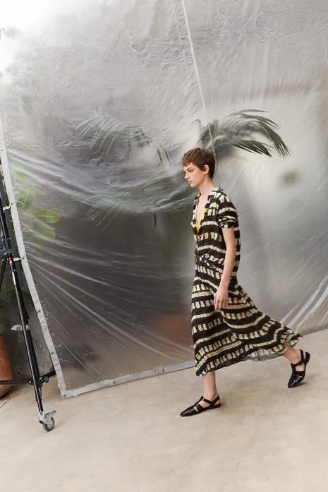 Falda midi estampada