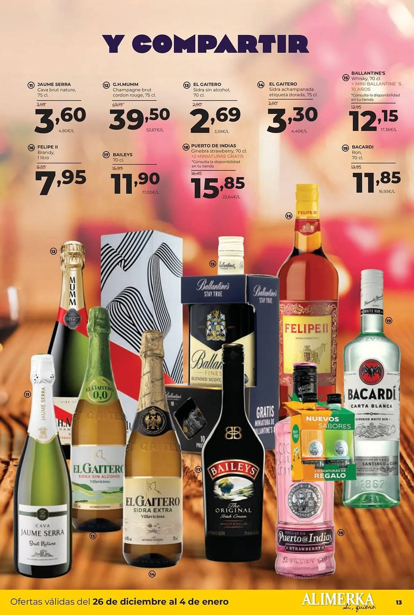 Catálogo de Folleto Alimerka 26 de diciembre al 4 de enero 2026 - Página 13