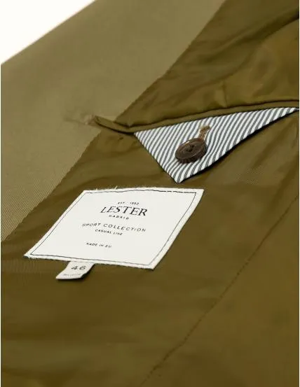 Chaqueta sarga lavada Verde