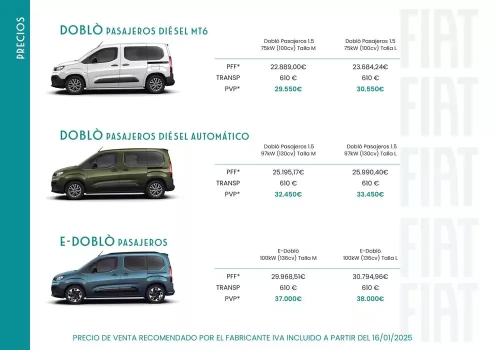 Catálogo de Fiat Doblò 6 de marzo al 31 de agosto 2025 - Página 3