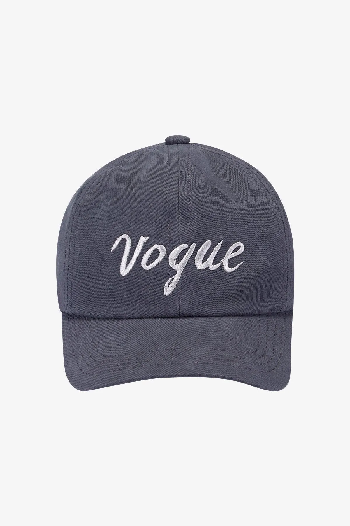 Gorra VOGUE gris con logo bordado