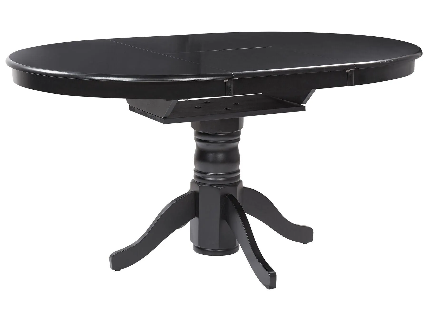 Mesa de comedor extensible AKRON Negro 106/150 cm 106 cm