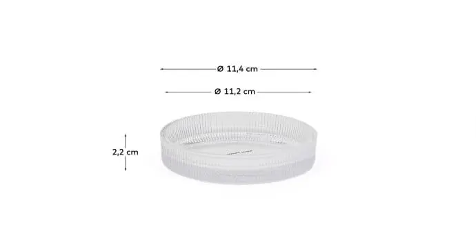 Jabonera Arlem de vidrio transparente