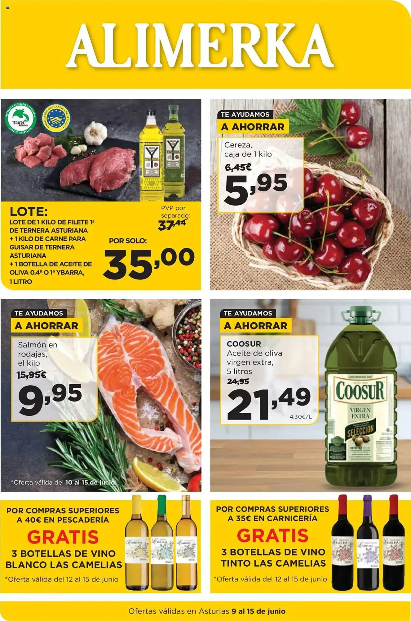 Catálogo de Folleto Alimerka 9 de junio al 15 de junio 2025 - Página 1