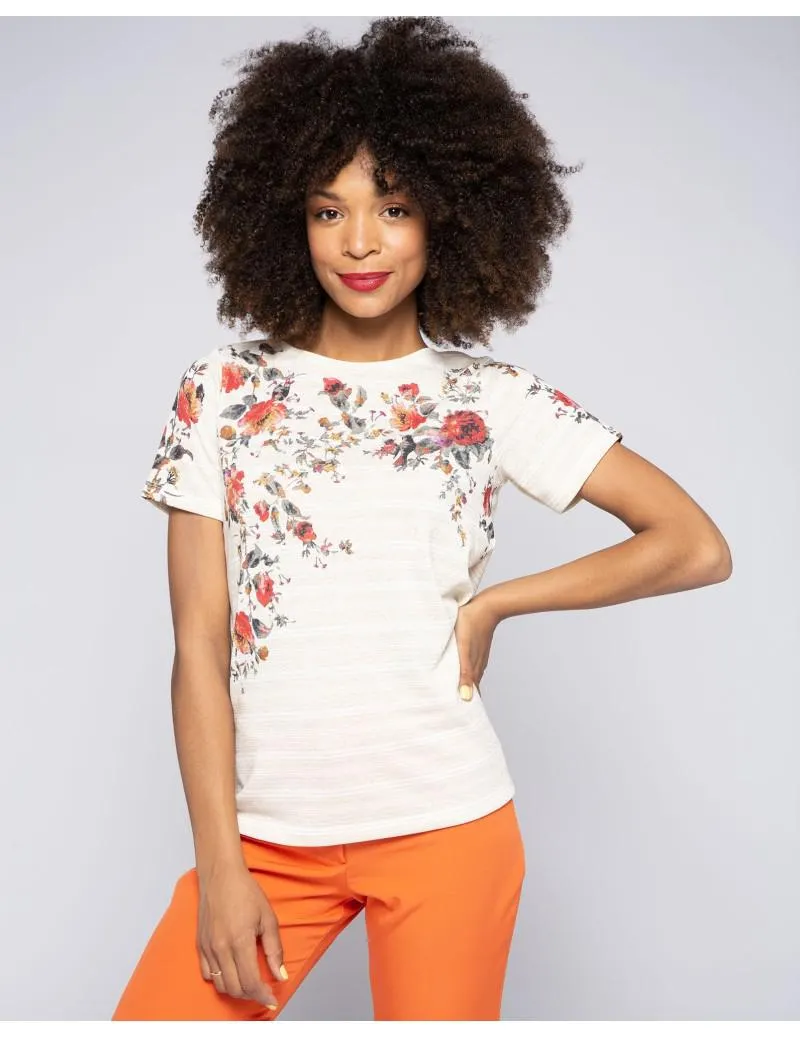 Camiseta Raya Lúrex Floral