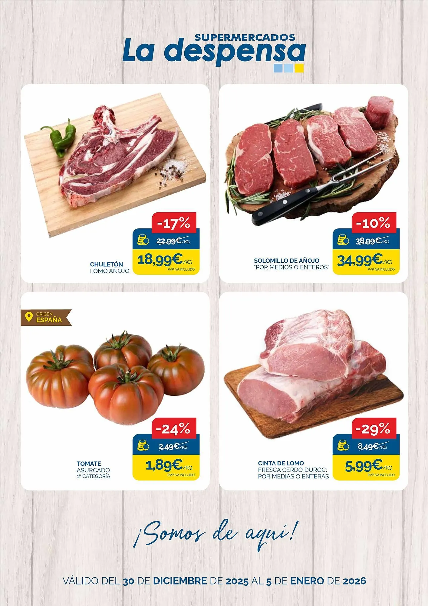 Catálogo de Folleto Supermercados La Despensa 30 de diciembre al 5 de enero 2026 - Página 1