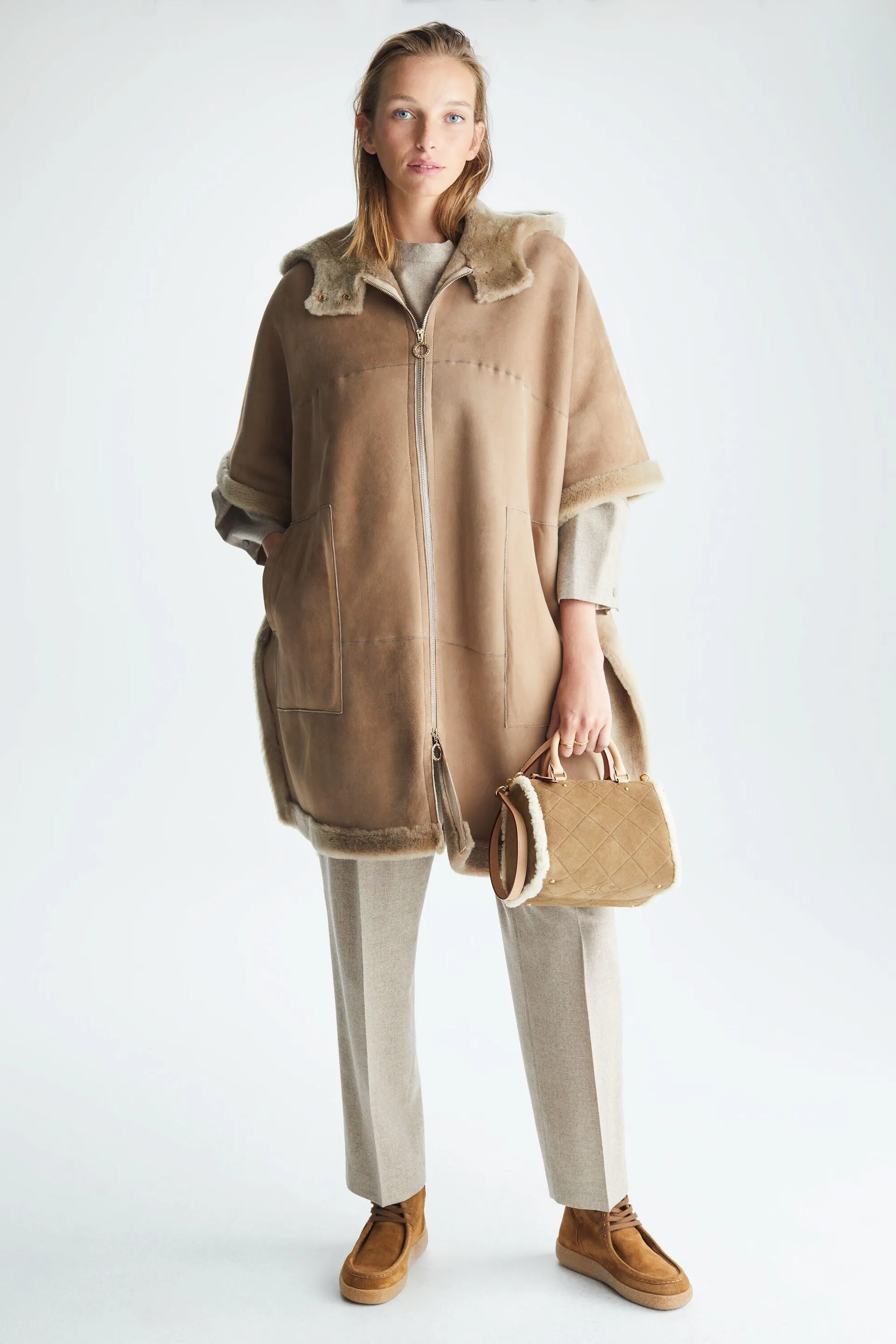 Capa cordero merino doble faz