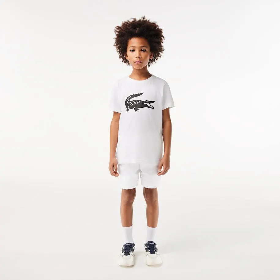 Pantalón corto de niño Lacoste SPORT en tafetán diamantado