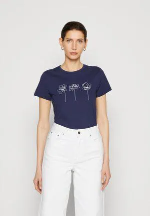 Camiseta estampada - dark blue