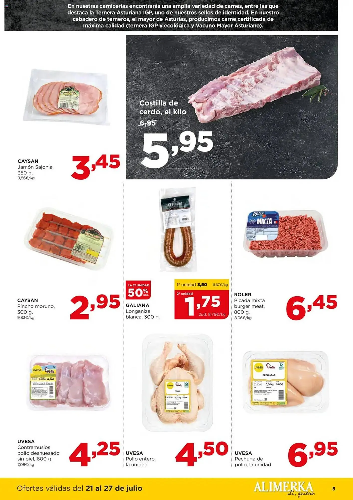Catálogo de Folleto Alimerka 21 de julio al 27 de julio 2025 - Página 5