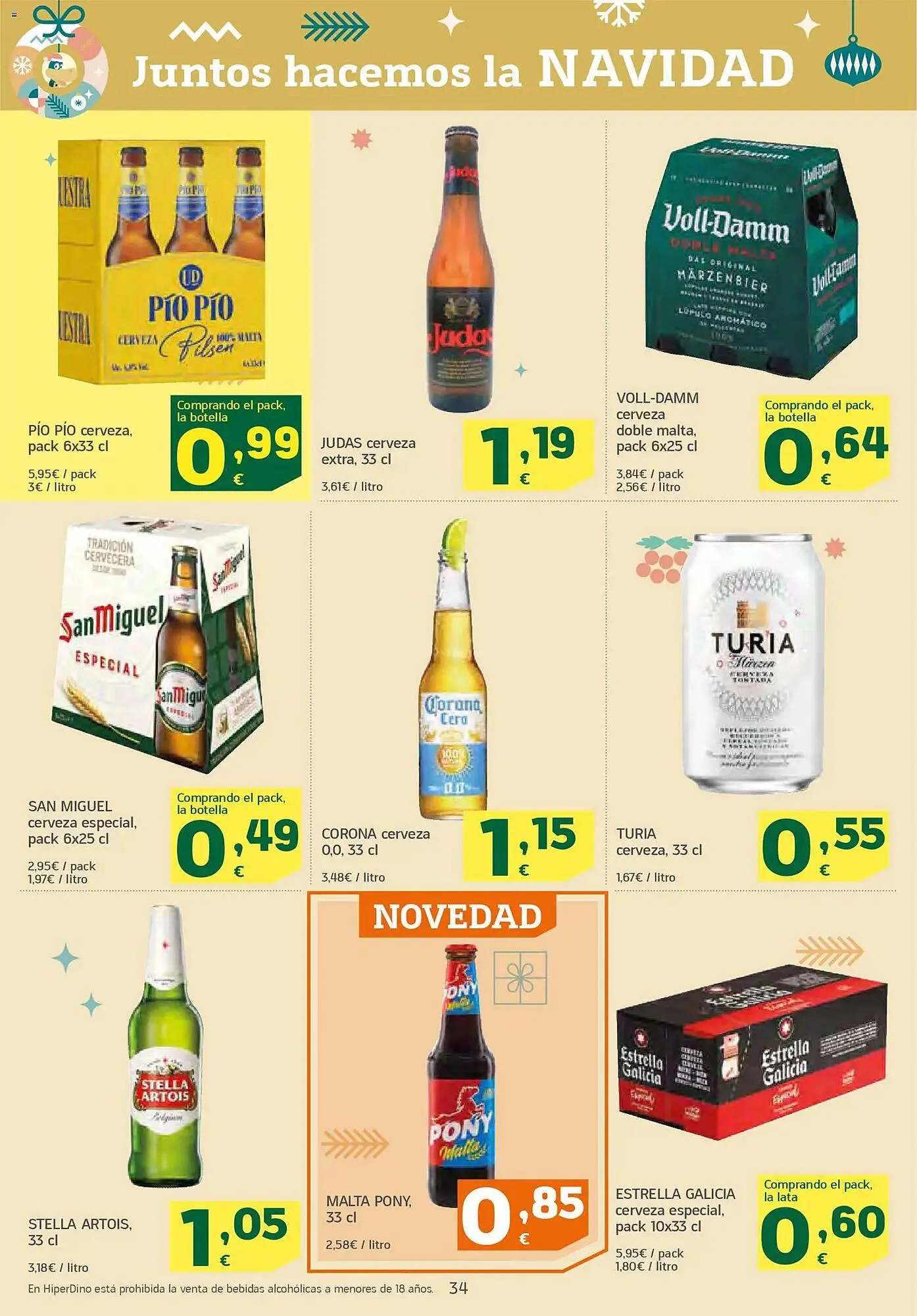 Catálogo de Folleto HiperDino 4 de diciembre al 17 de diciembre 2025 - Página 34