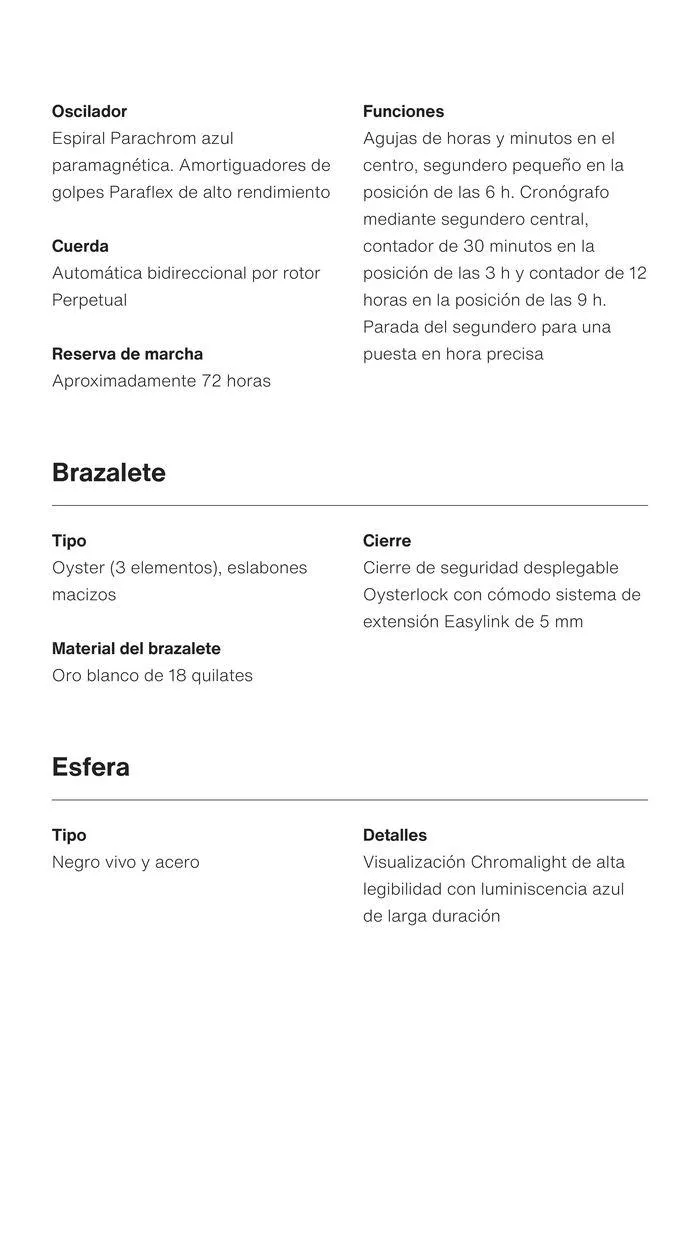 Catálogo de Cosmograph Daytona 22 de mayo al 31 de diciembre 2024 - Página 11