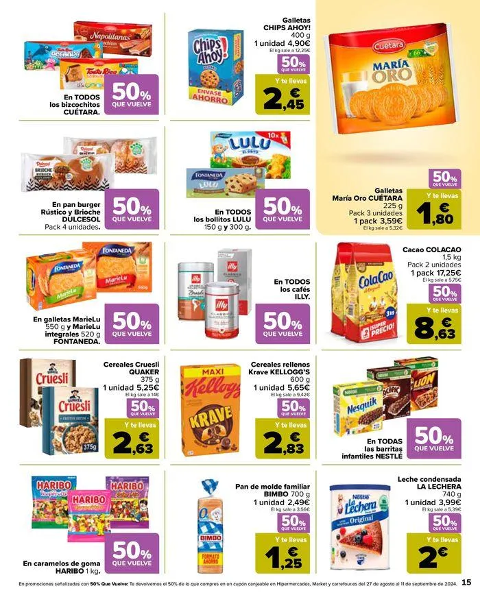 Catálogo de 50% que vuelve  9 de agosto al 26 de agosto 2024 - Página 15