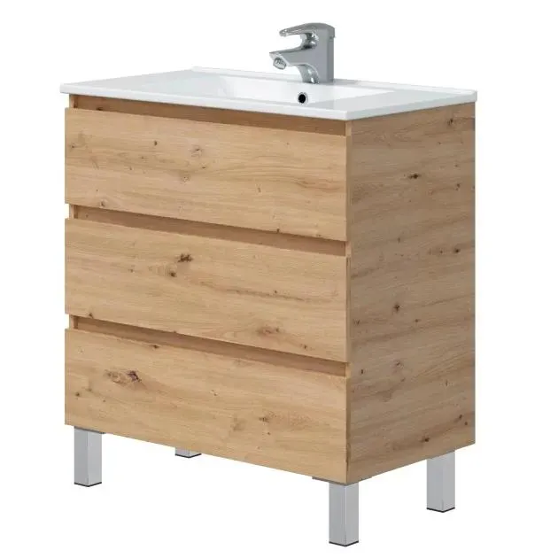 Mueble de baño 80cm 3 cajones Thea