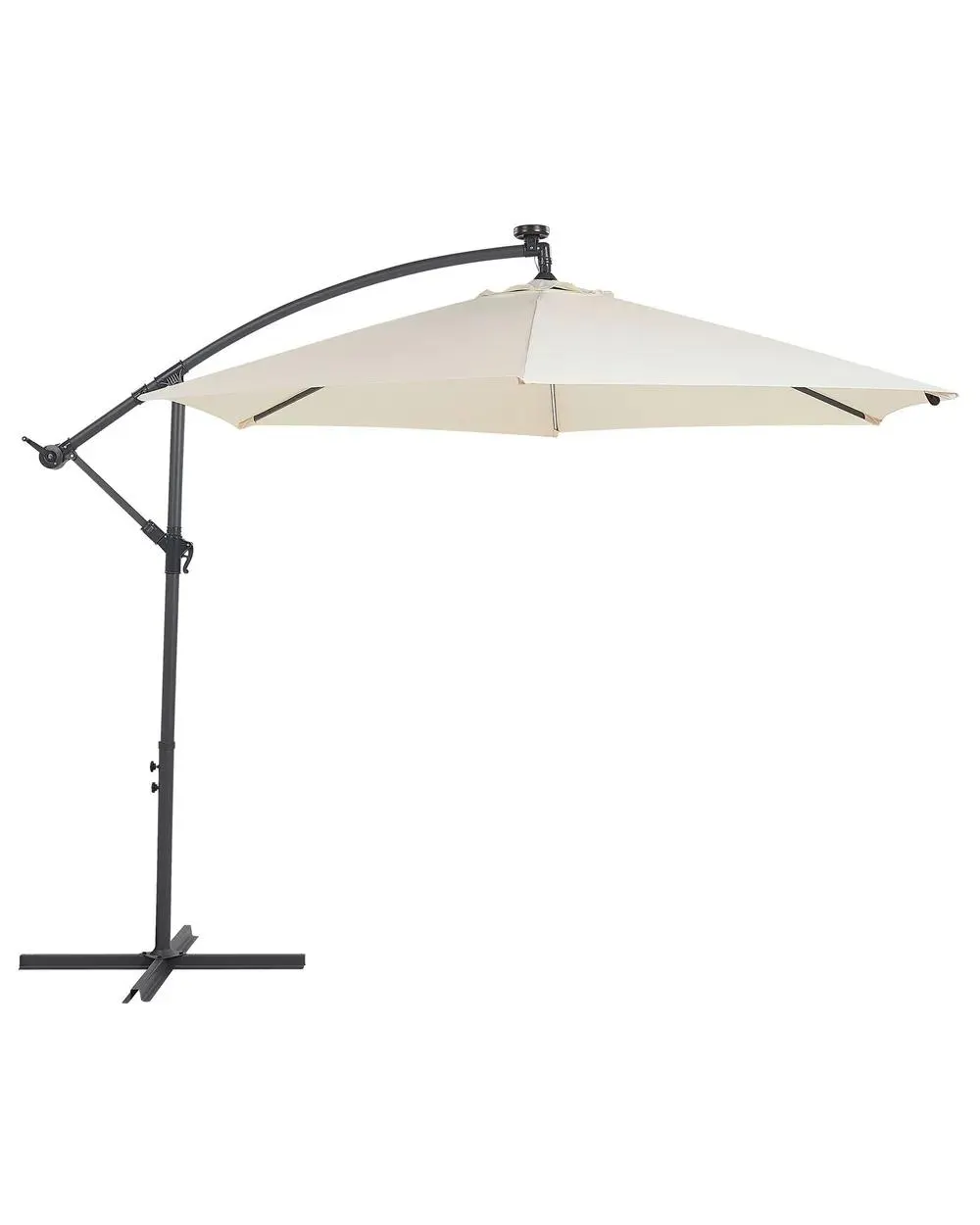 Sombrilla sin volantes LED 285 cm CORVAL Beige