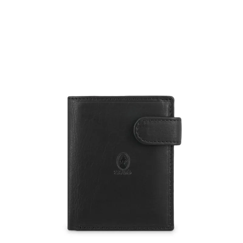 Cartera con monedero exterior hombre en piel vacuno color negro- Durango
