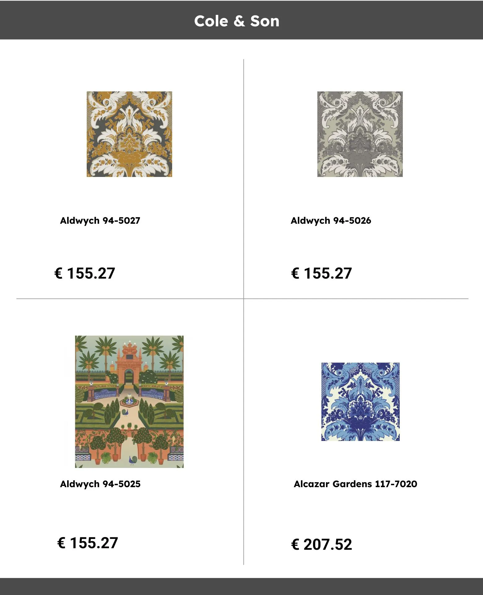 Catálogo de Cole & Son 24 de septiembre al 29 de septiembre 2023 - Página 1